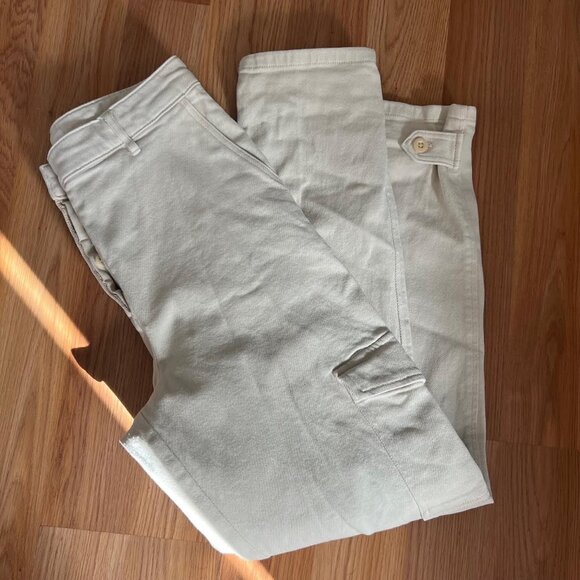 Aritzia Wilfred Modern Cargo Pants in Cream Size 8 - Picture 1 of 9